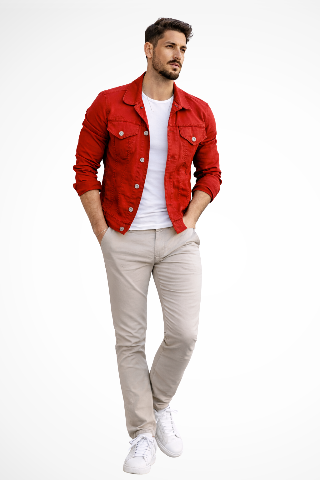 Reece | Men Slim Fit Button Up Denim Jacket