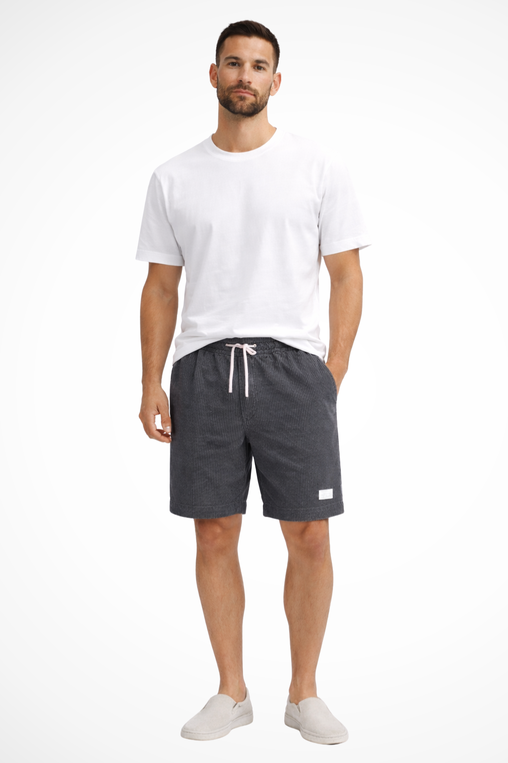 Dalby | Men Relaxed Fit Elasticated Drawstring Waist Corduroy Shorts