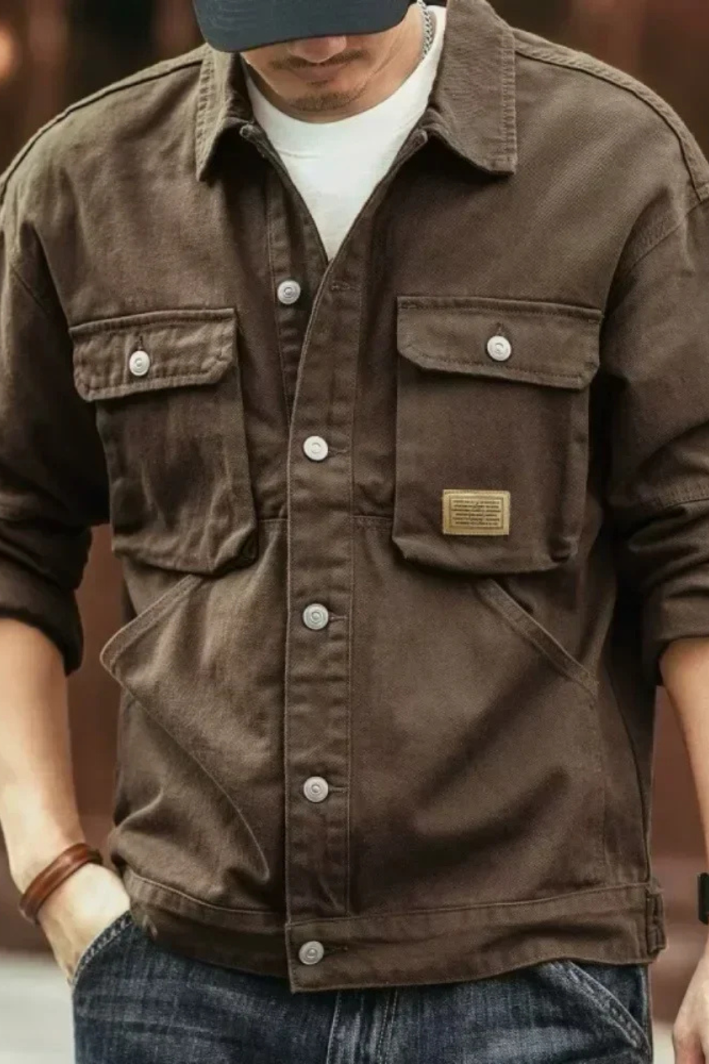 Brody | Men Relaxed Fit Multi Pocket Denim Jacket