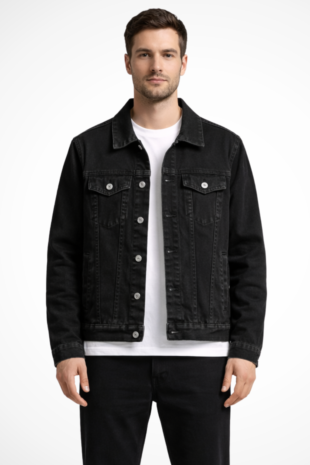Dalton | Men Classic Fit Button Up Denim Jacket